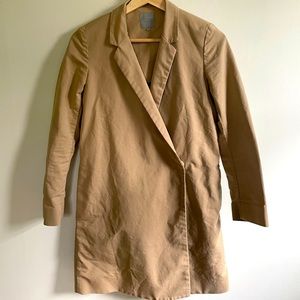 COS Khaki Tan Modern Trench Coat.
